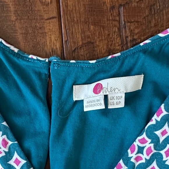 Boden Corinne Blue Geometric Jumpsuit - Picture 3 of 7